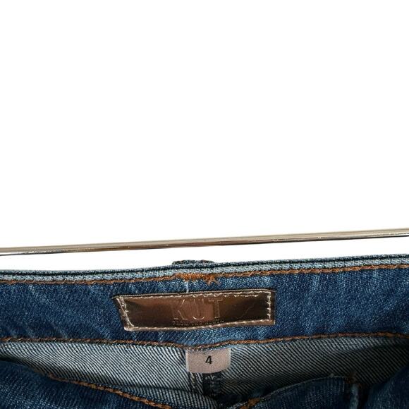 Kut From the Kloth Goldie Super Flare Jeans High Rise Dark Wash Boho Womens 4 - Picture 5 of 9